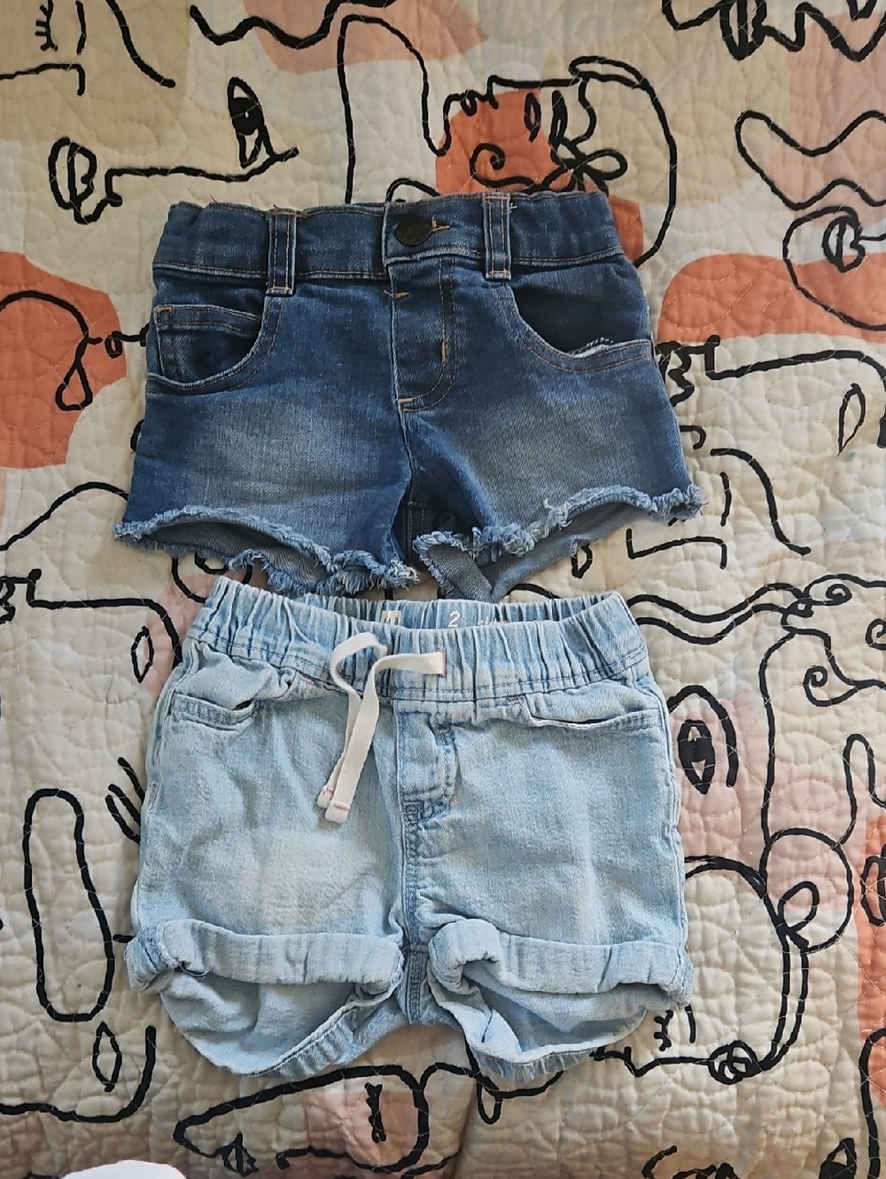Kids Denim Shorts Pack - Dark Blue & Light Blue